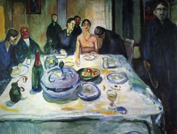  left Painting - the wedding of the bohemian munch seated on the far left 1925 Edvard Munch